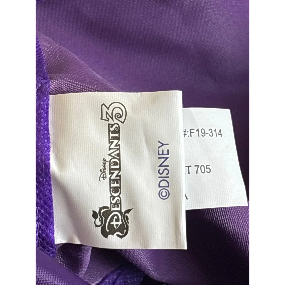 Disney Descendants 3 VK Day Purple Faux Fur Mini Backpack Mal Evie F19-314 NWT